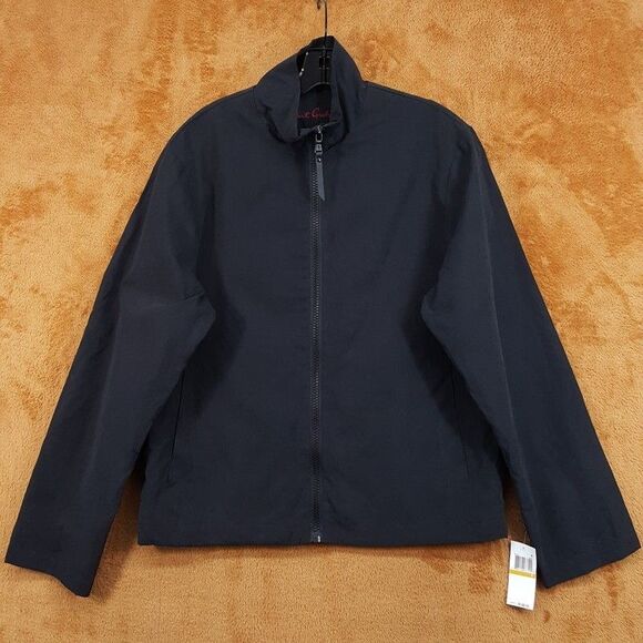Robert Graham Other - Robert Graham Jacket Mens Small Black Zip Up Lightweight Peached Stand Collar